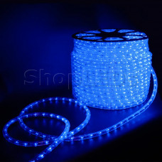 Светодиодный дюралайт VELA 2-х проводной, синий, кратность резки 1 метр, диаметр 13 мм, 220 В, 100 м